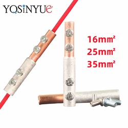 1PC GTL-16/25/35mm2 Copper Aluminum Cable Terminal With Screws Wiring With Heat Shrink Tube