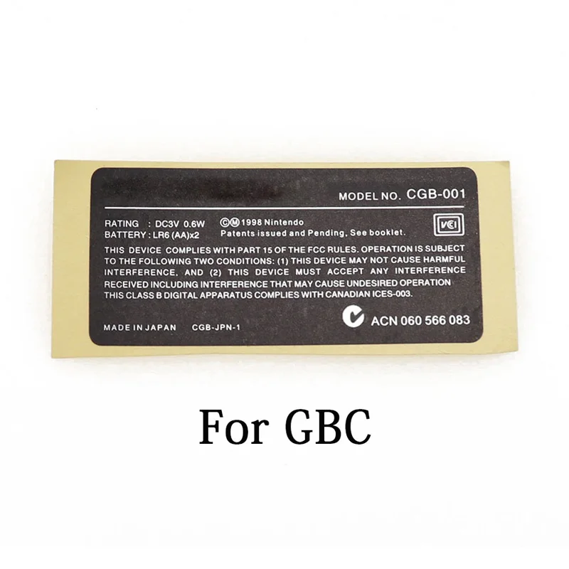 1PC For GBA SP GBC GBP Controller Housing Shell Back Sticker Lable Seal For PS2 PS3 PS4 Pro Slim PSP Barcode Back Label Sticker