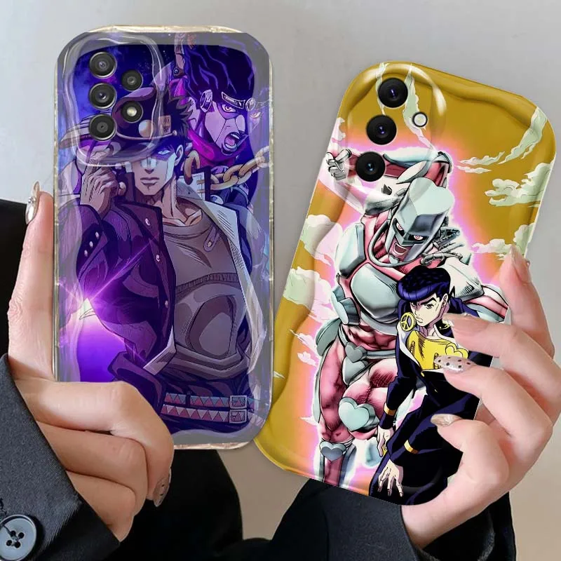 

Cool JoJos Bizarre Adventure For Samsung A73 A72 A71 A56 A55 A54 A53 A52 A51 A32 A36 A26 A25 A13 A14 5G Wave Oil Phone Case