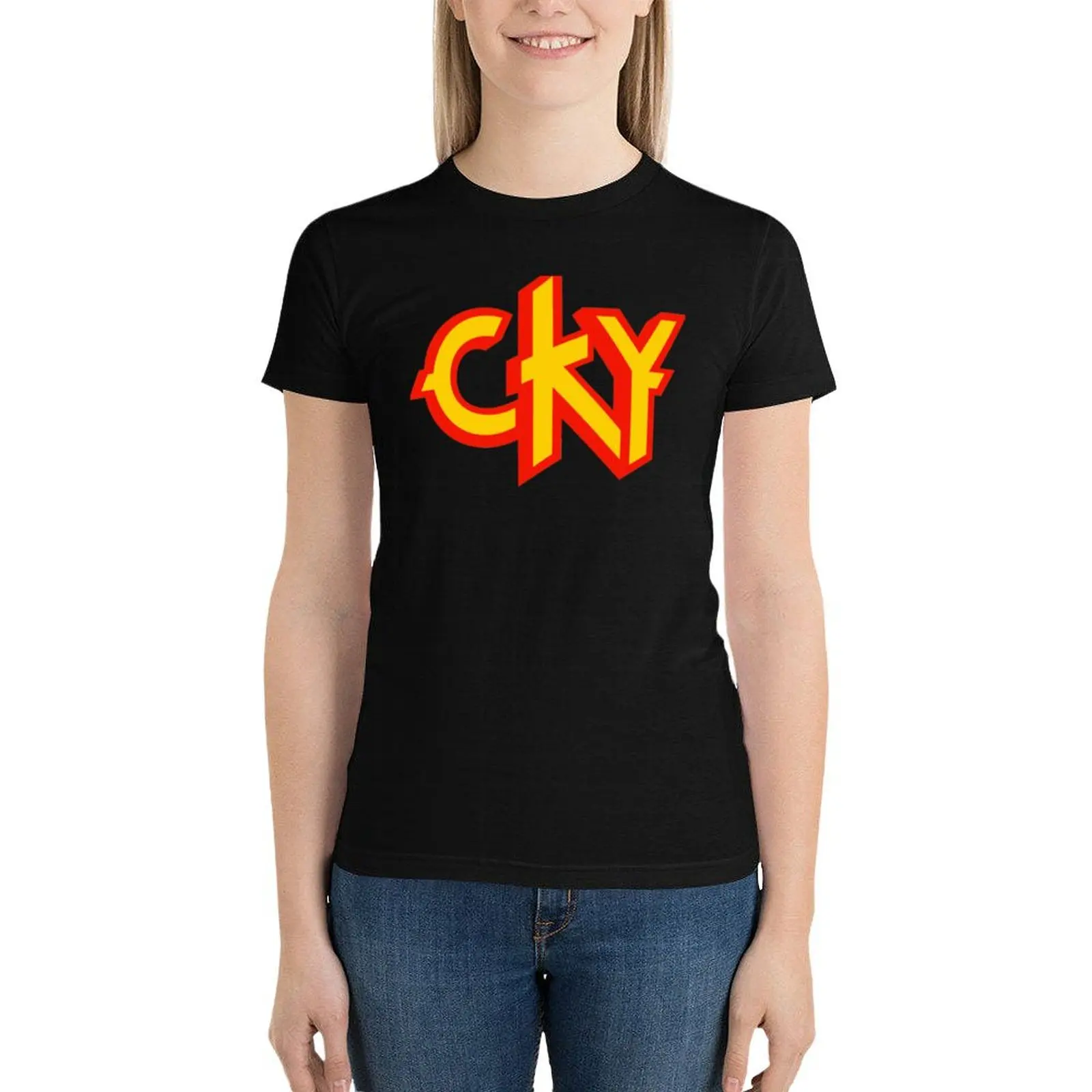 CKY T-Shirt animal print shirt for girls animal prinfor oversized workout shirts for Women loose fit