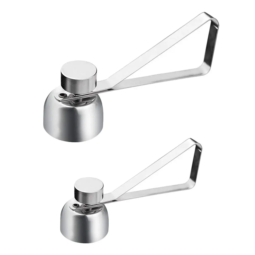 

2Pcs Egg Opener Stainless Steel Eggshell Cracker Kitchen Gadget Half Baked Large Small Size Suitable Eggs Duck Eggs
