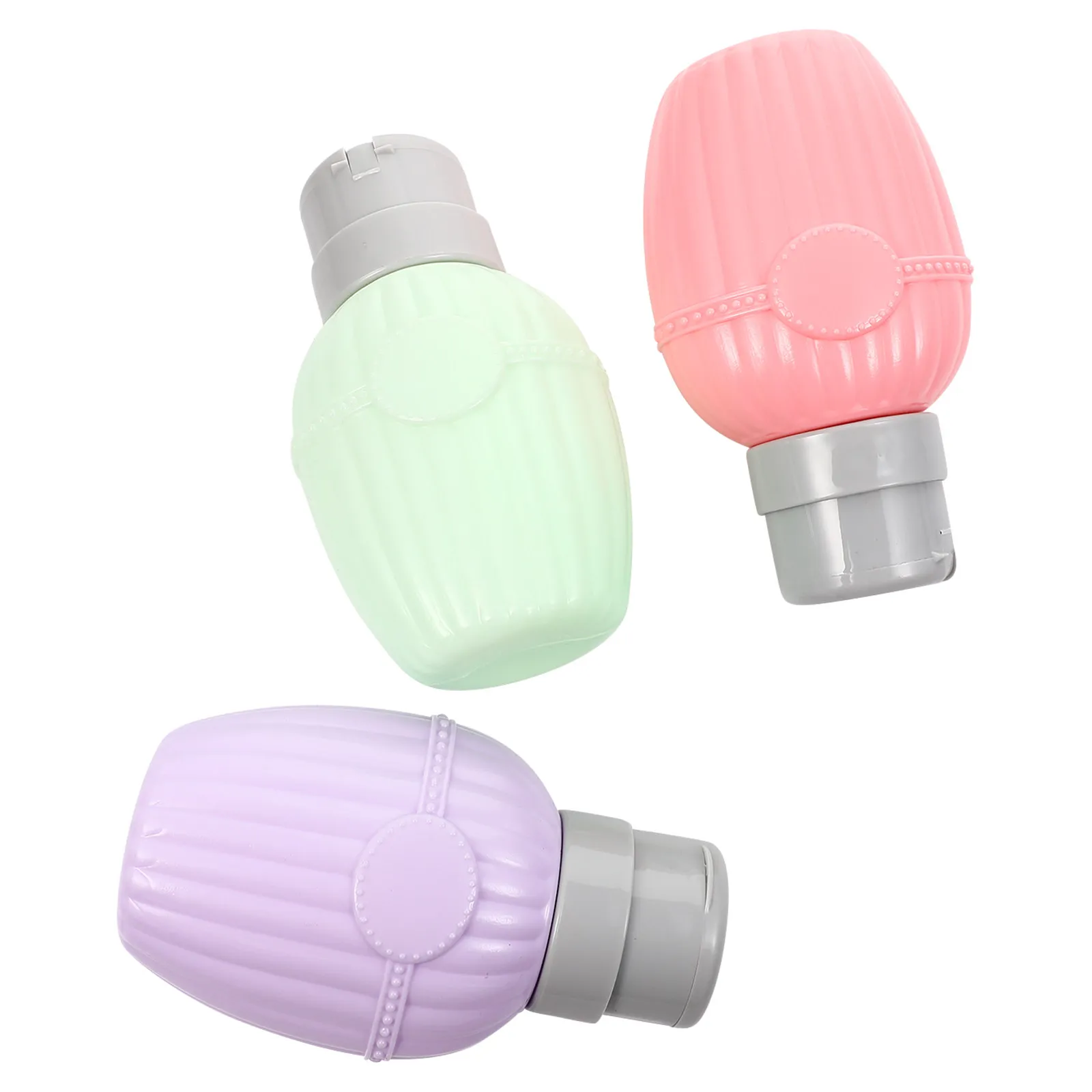 

3Pcs Nail Polish Remover Bottles Portable Press Pump Dispenser Leak Proof Manicure Liquid Containers Nail Color Remover Salon