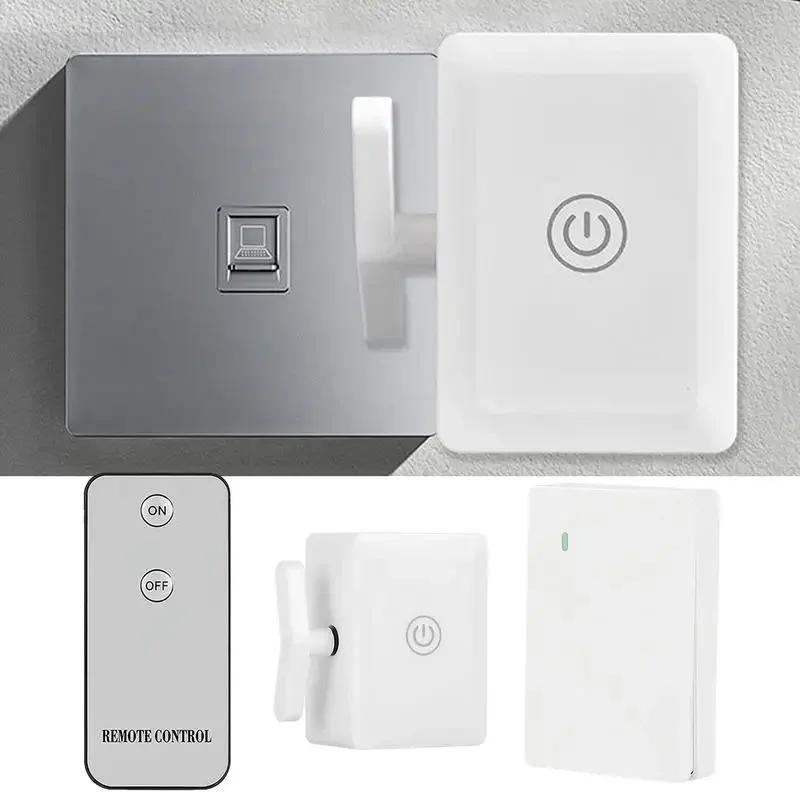 Il telecomando wireless senza cablaggio spegne/on le luci Pressa automatica Bot da parete Pulsante automatico degli interruttori fissi con clic sul dito