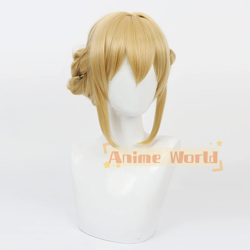 Anime Citrus Aihara Mei Cosplay Wig Yellow Plate Hair Style Synthetic Hair Heat Resistant Halloween Role Play Party + Wig Cap