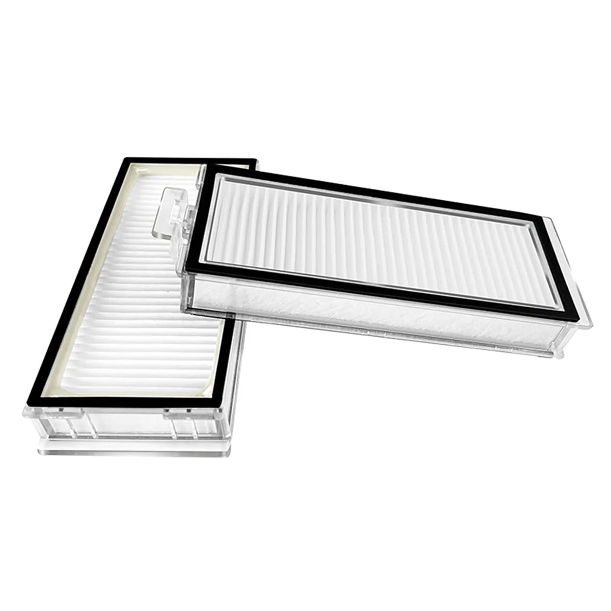 ABKR 6 ชิ้นล้างทําความสะอาดได้สําหรับ Roborock Q8 Max +/Q8 Max Plus/Q5 Pro +/Q5 Pro หุ่นยนต์เครื่องดูดฝุ่นตัวกรอง HEPA อะไหล่