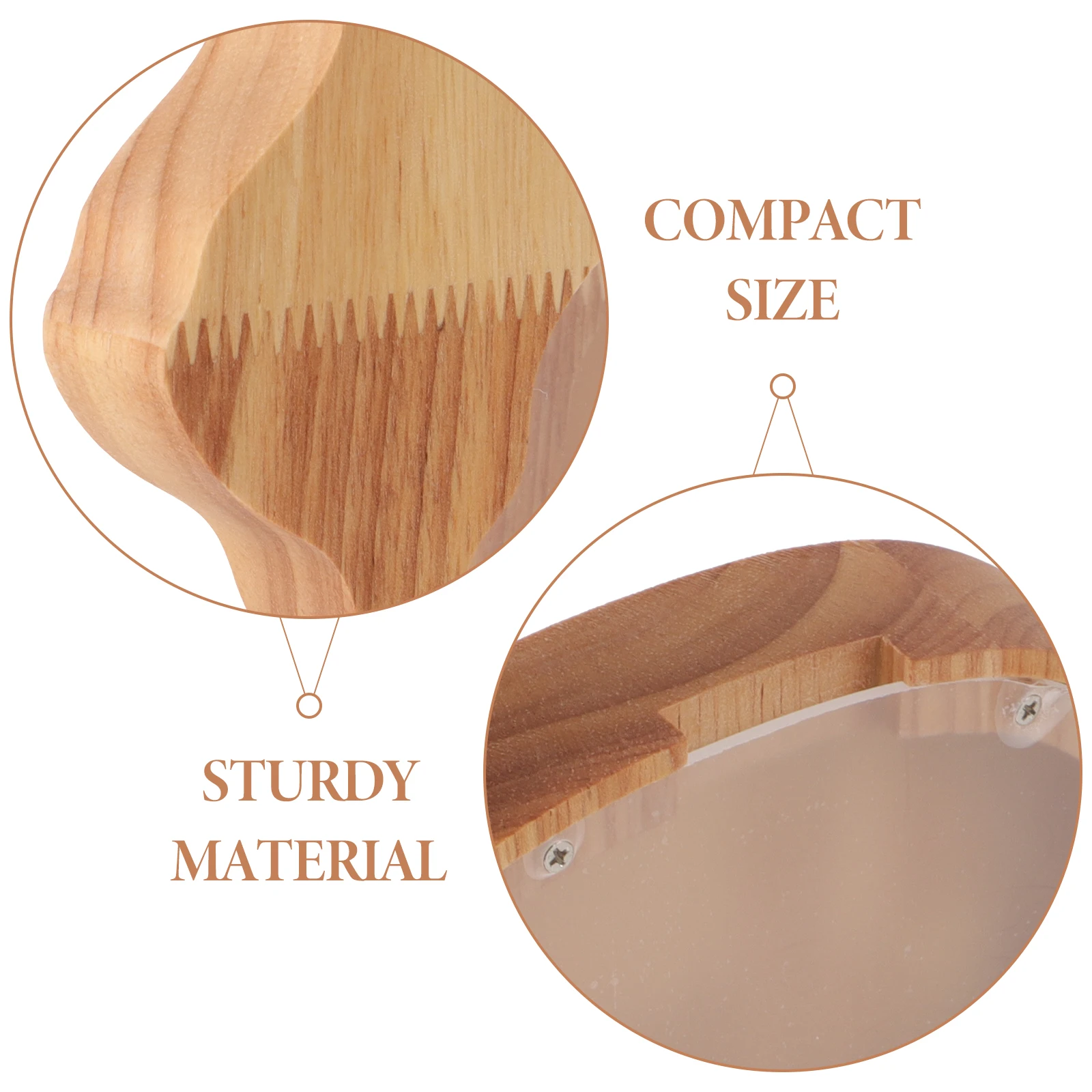 

Rabbit Shape Wooden Piggy Bank Transparent Acrylic Money Box Creative Large Capacity Animal Coin Bank Home Office Decor Money