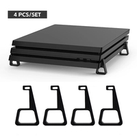 4Pcs Cooling Horizontal Holder For PS4 Heighten Feet Bracket Stand For PS4 Slim Pro Mounted Stand Base For PS4 Accessories