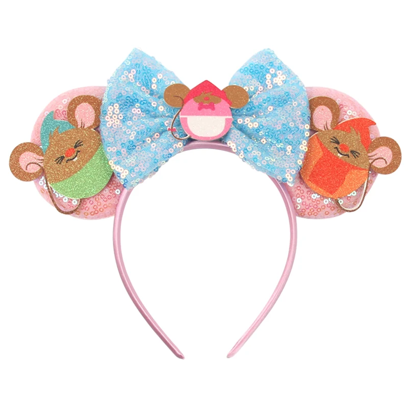 New Chic Disney Mickey Halloween Mouse Ears Headband Sequin 5\