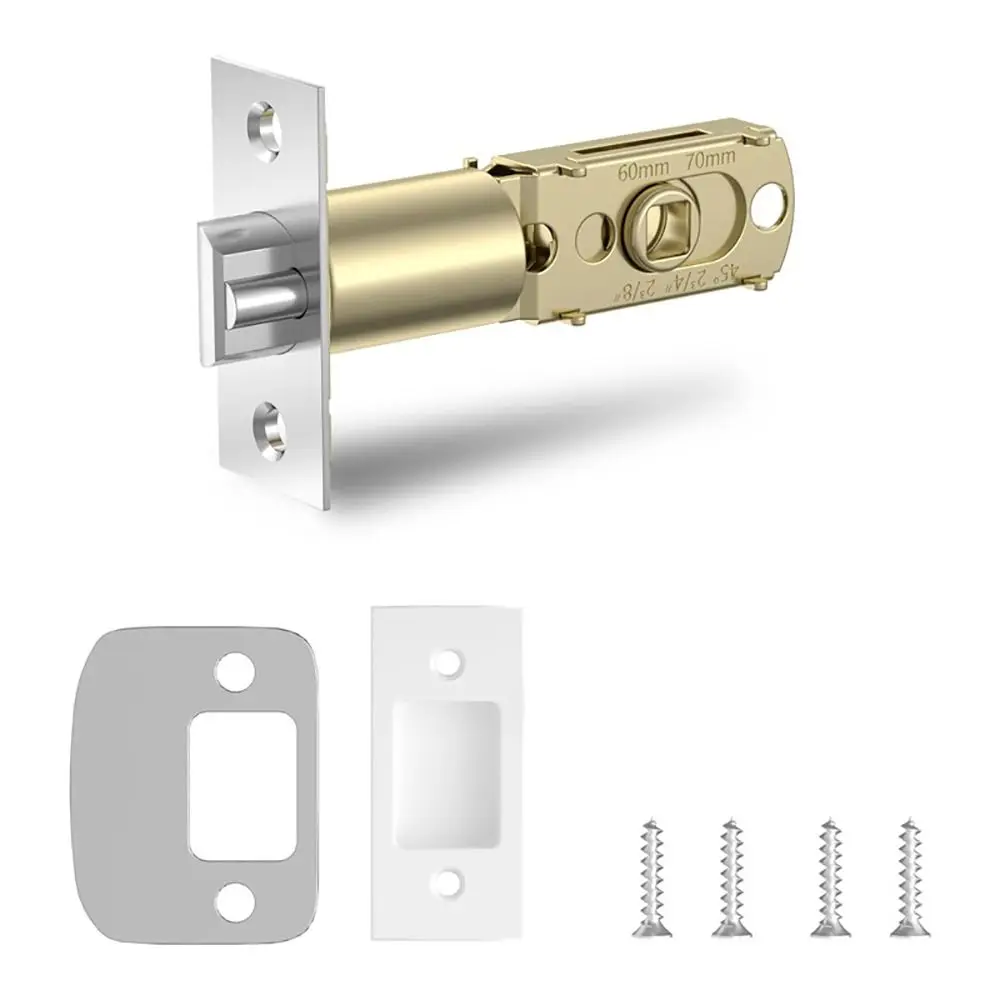 Standard Size Door Strike Plate Stainless Steel Multi-functional Security Striker Plate Universal Door Latch Restorer