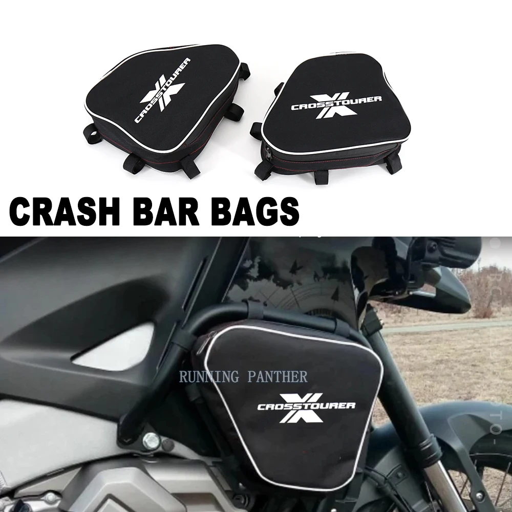 

2020-2012 2019 2018 2017 For Honda VFR1200X Crosstourer NEW Motorcycle Tool Placement Travel Frame Crash Bar Bags VFR 1200 X