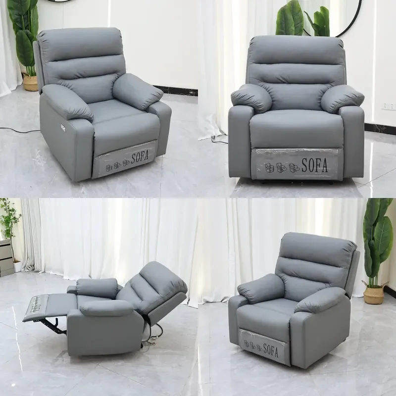 Luxury Electric Recliner Barber Chair Height Adjustable Lift Salon Equipment for Hair Care and Beauty Treatment