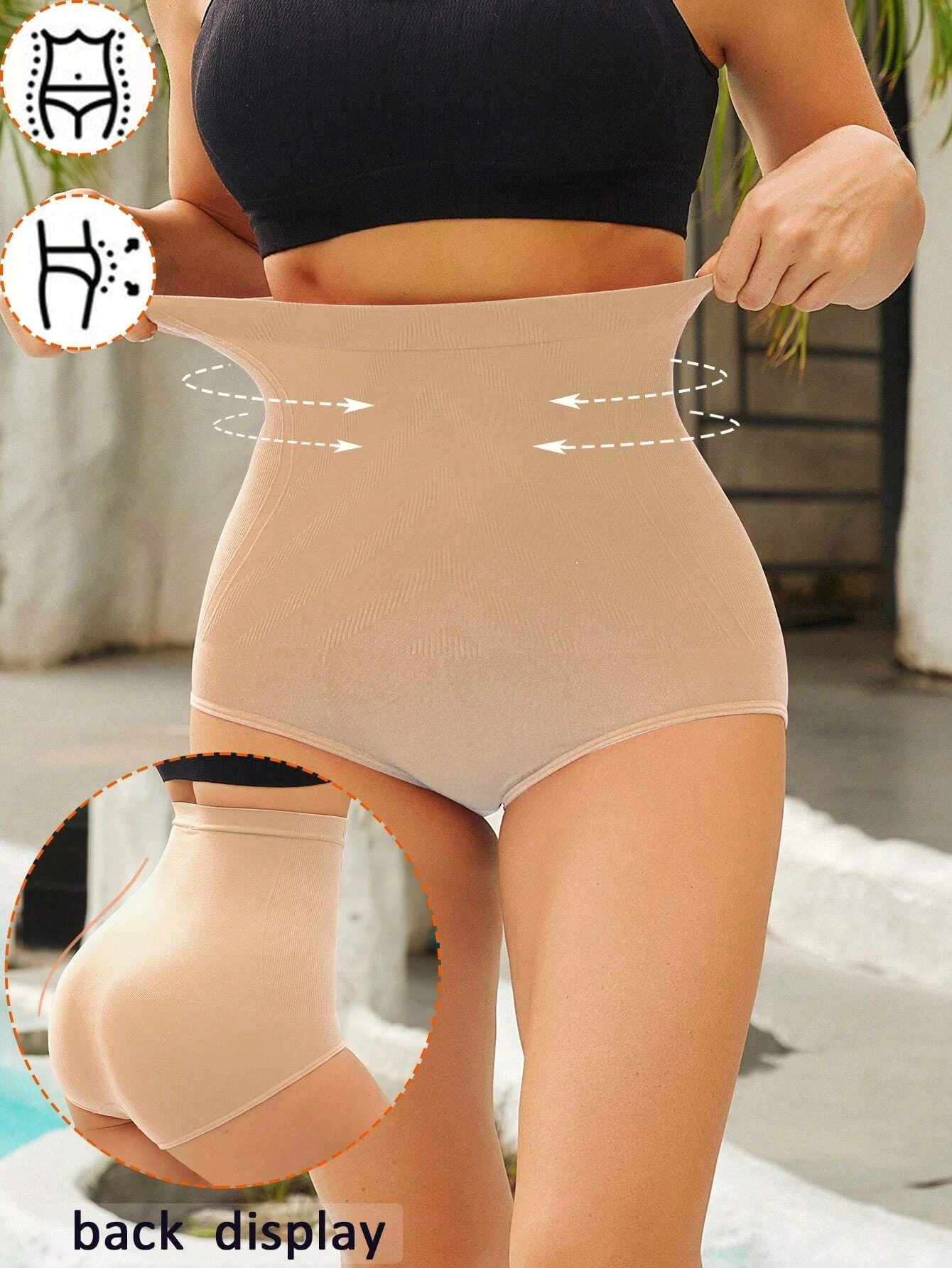 1PCS Seamless High Rise Panties For Women Solid Shapewear Slimming Bodysuit Briefs Female Tummy Control Butt Liffter Lingerie