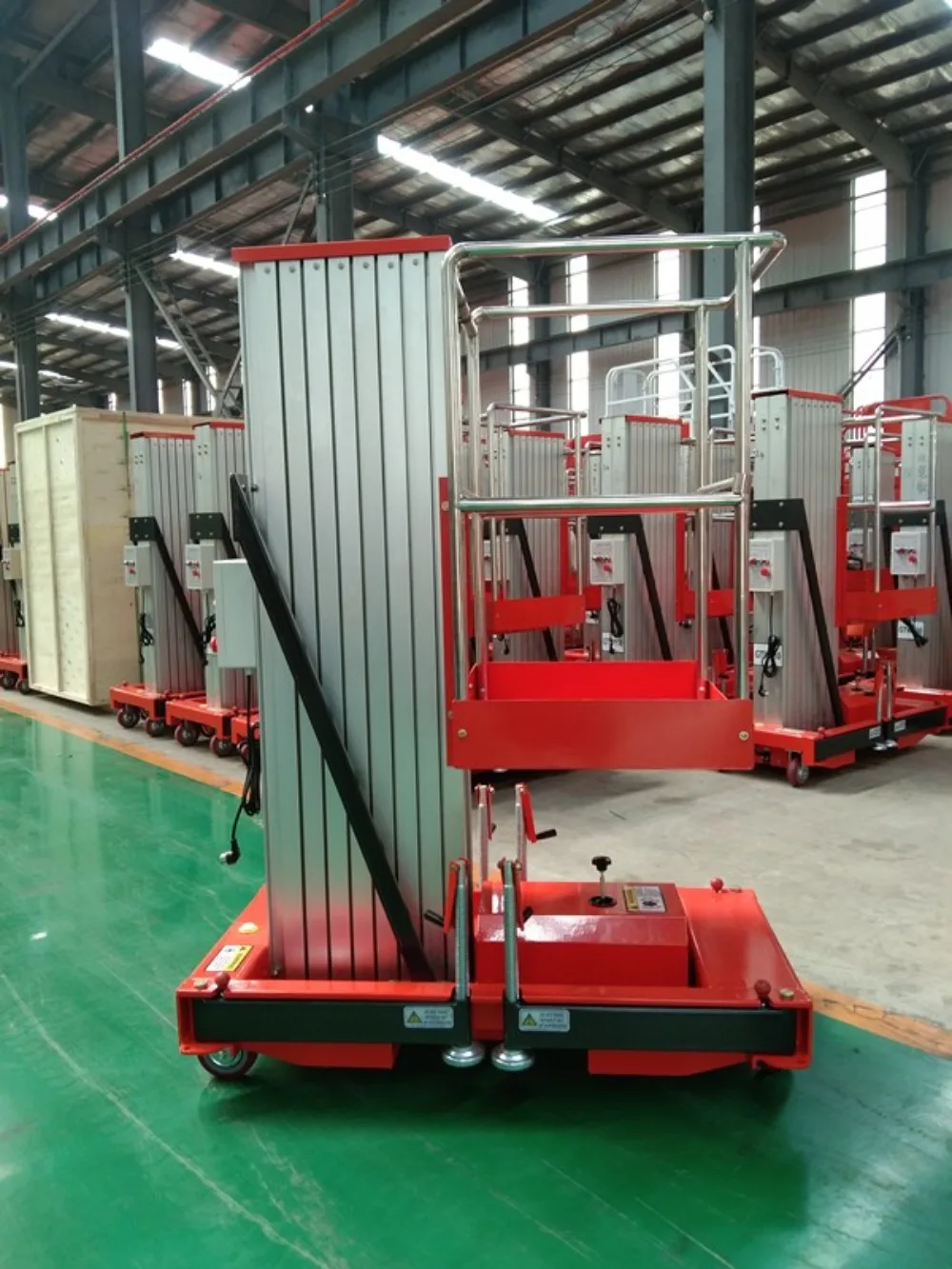 Portable Semi Electric Aluminum Alloy Lift Platform Easy Loading Into Small Van For Mobile Maintenance Service Technicians