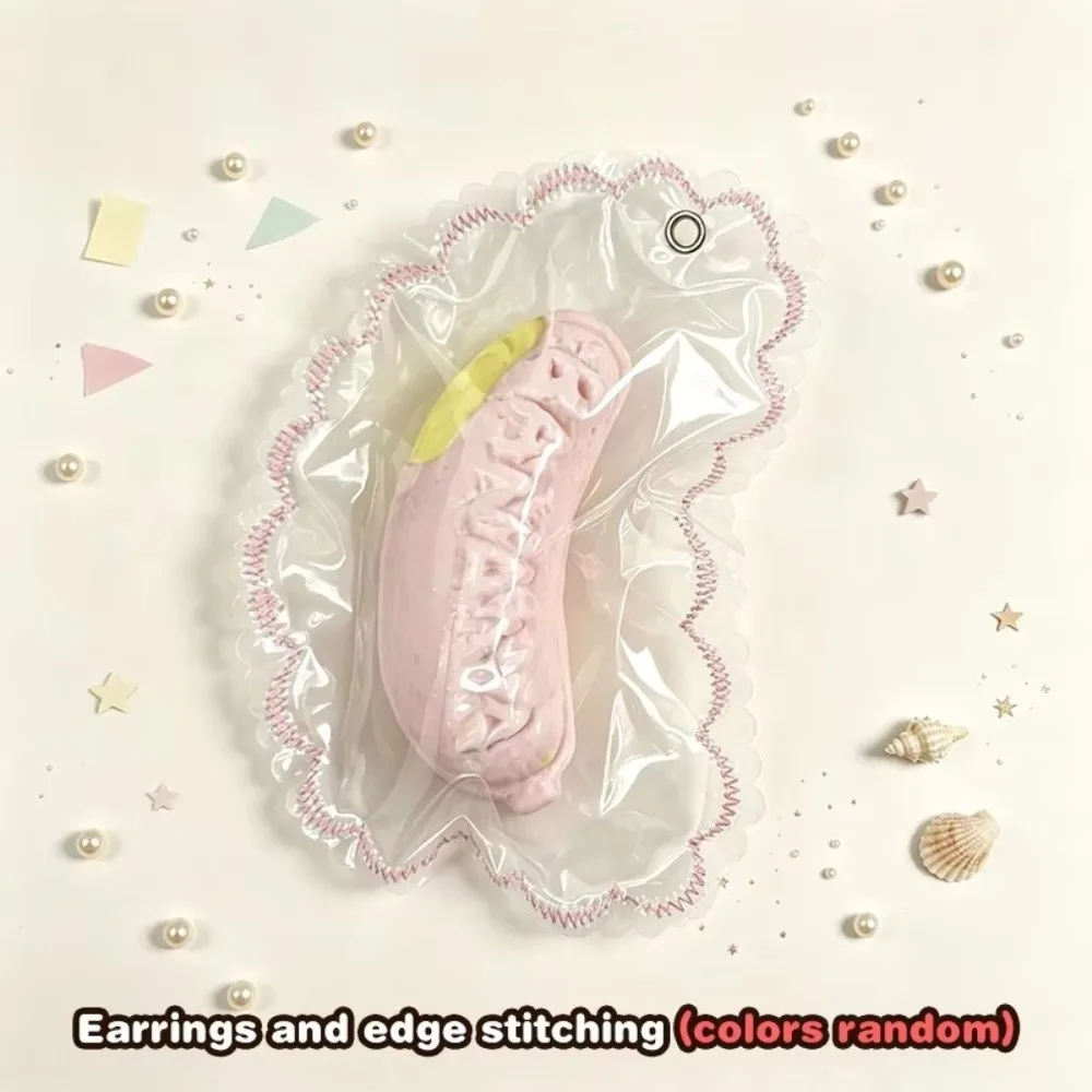 Soft Fidget Sticky Bag Slow Rising Slow Rebound Slow Rebound Food Grade Silicone Simulated Fruit Food Banana Bread