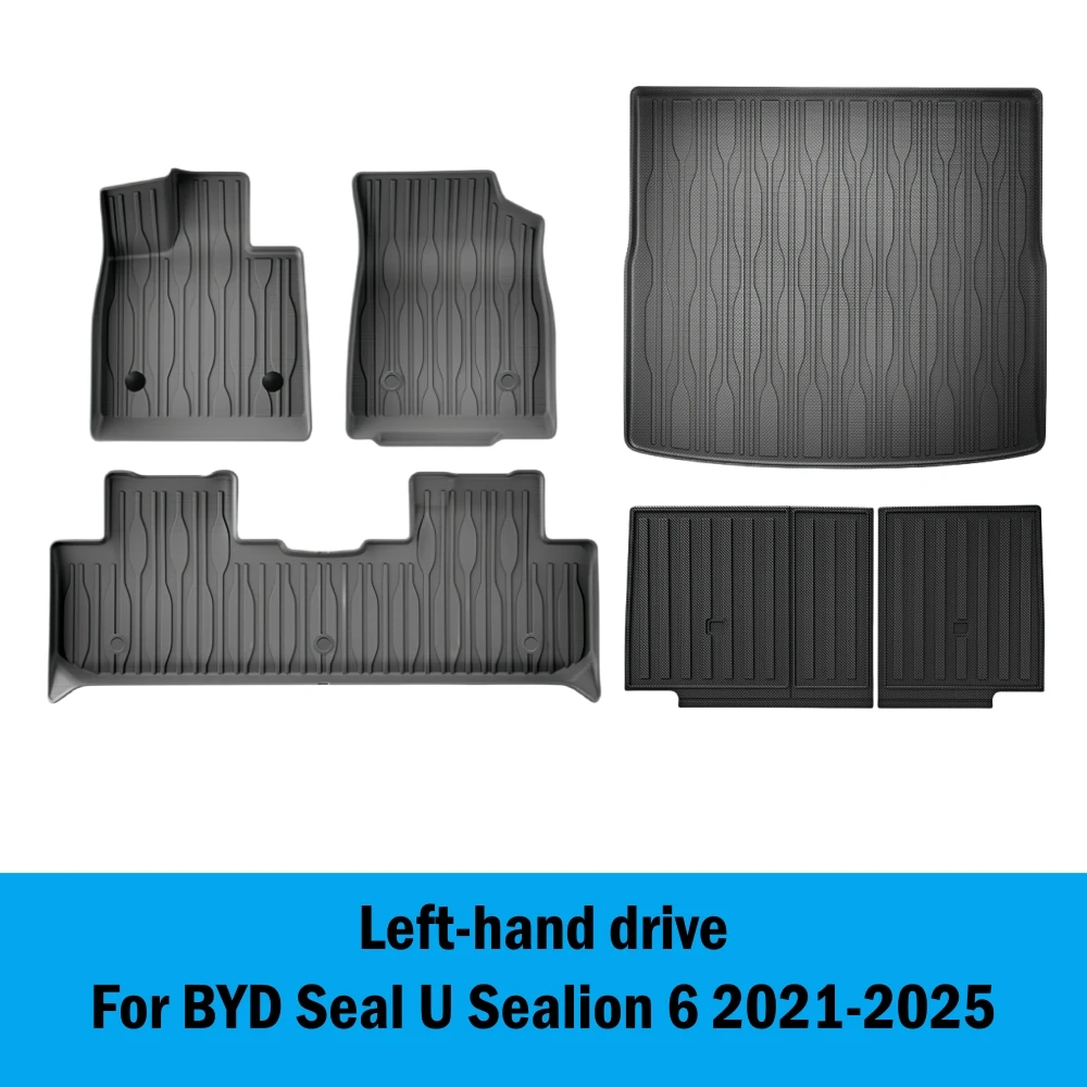 TPE-Fußmatten für BYD Seal U Sealion 6 2021 2022 2023 2024 2025 Auto-Fußmatten Kofferraummatte Rückenlehnen-Schutzpolster – Detail 10