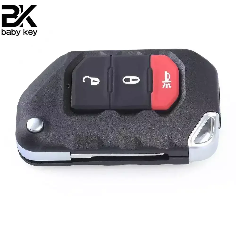 BB Key for Jeep Wrangler 2018 2019 433MHz PCF7939M 4A Chip FCC ID:OHT1130261 Flip Folding Smart Remote Car Key