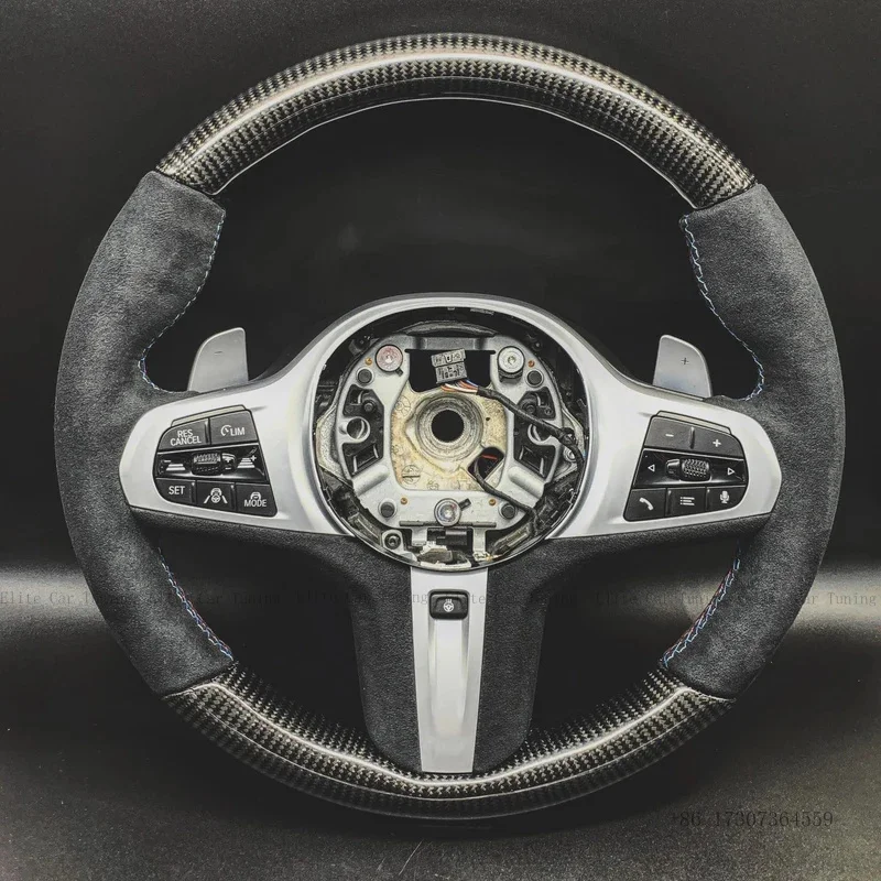 Carbon Fiber Leather LED Steering Wheel Fit For BMW G30 G20 G01 G02 G05 G06 G31 G32 G11 G12 G14 G15 G16 G29 F90 F91 F92 G07 M3M4