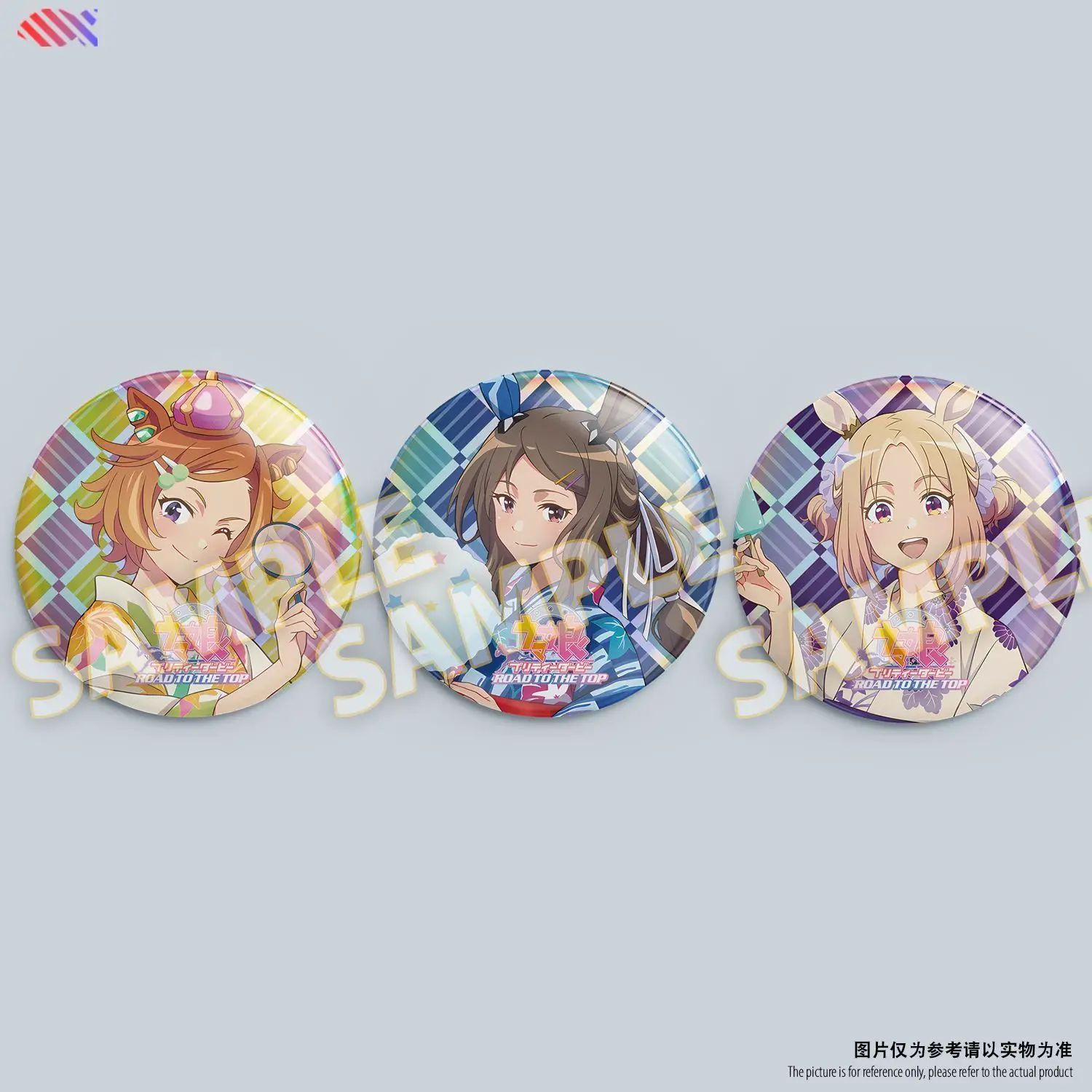 Uma Musume: Yukata Ver. Good Opera 75mm Dual-Layer Holographic Badge - RTT Series Anime Merchandise Collectible T.M.Opera O