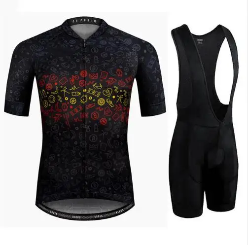 

2026 Cycling Jersey Set Men's classic MTB Cycling Bib Shorts Kit Bike Clothes Breathable Bicycle Clothing Maillot