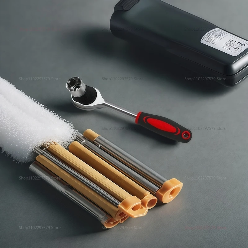 مجموعة مفاتيح ربط بسقاطة 1/4 3/8 1/2 مجموعة ربط محرك مع شريط تمديد و10 مقابس مشتركة لإصلاح السيارات والميكانيكية