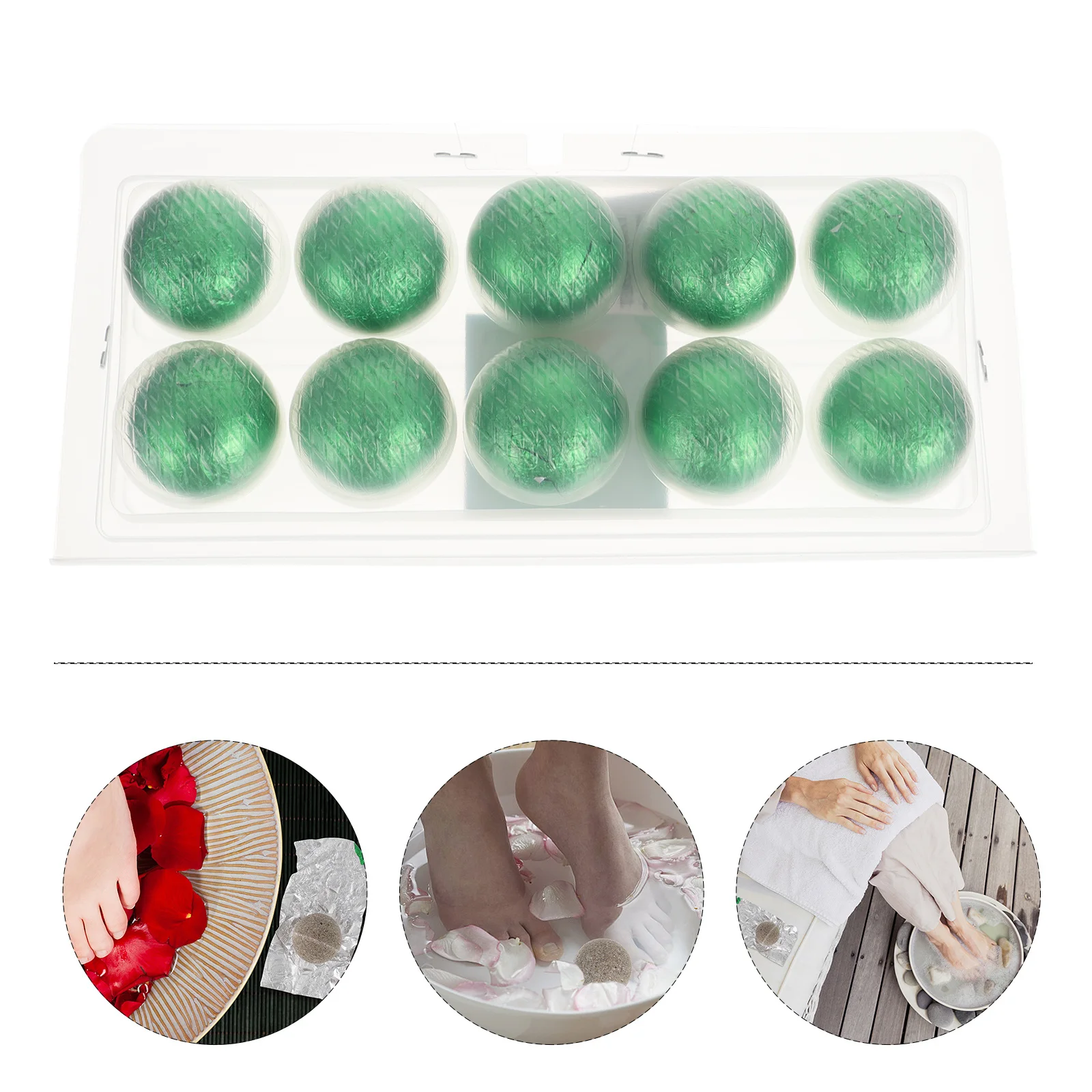 

10 шт. таблетки для ванны для ног, шарики для пота, безопасный натуральный материал, быстроплавкие таблетки для замачивания, уход за ногами, спа-таблетки для дома, подарок, пищевые шарики