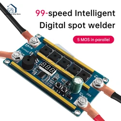 Spot Lasser 12 V 18650 Lithiumbatterij Energieopslag Puntlassen Machine PCB Printplaat Draagbare Soldeerapparatuur DIY Kit