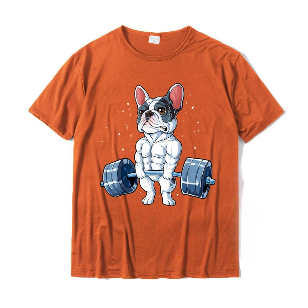 French Bulldog Weightlifting Funny Deadlift Men Fitness GymLatest Cute Cotton Fabric Casual manga streetweat Hotsale outfits