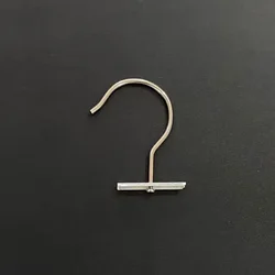 100pcs Metal Swatch Head Hangers Sample Header Paper Card Hooks Slide Insert Textile Material Fabric Hanging Hook