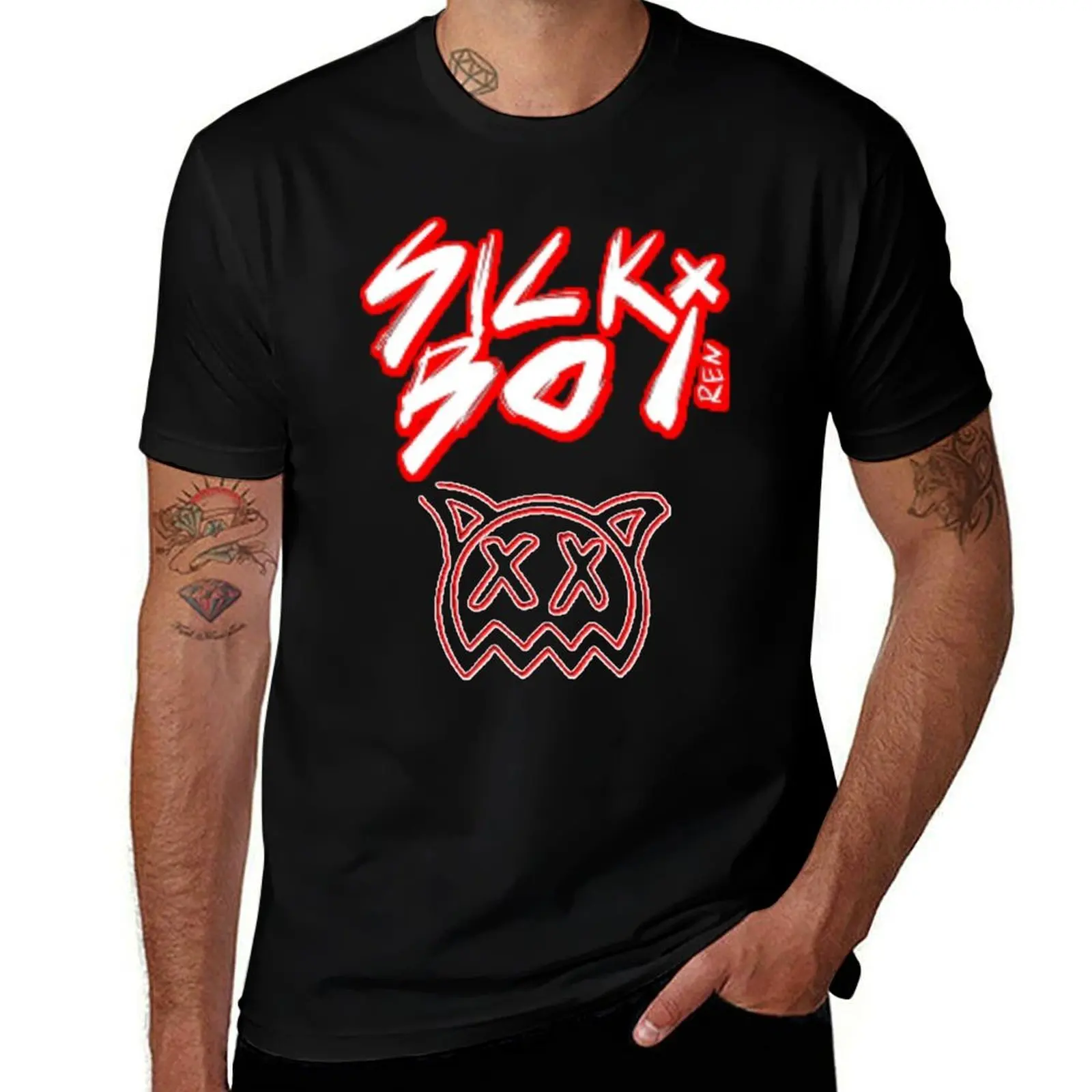 

Ren Sick Boi T-Shirt croswit shirt man vintage clothes summer 2025 man clothes black t-shirts for men