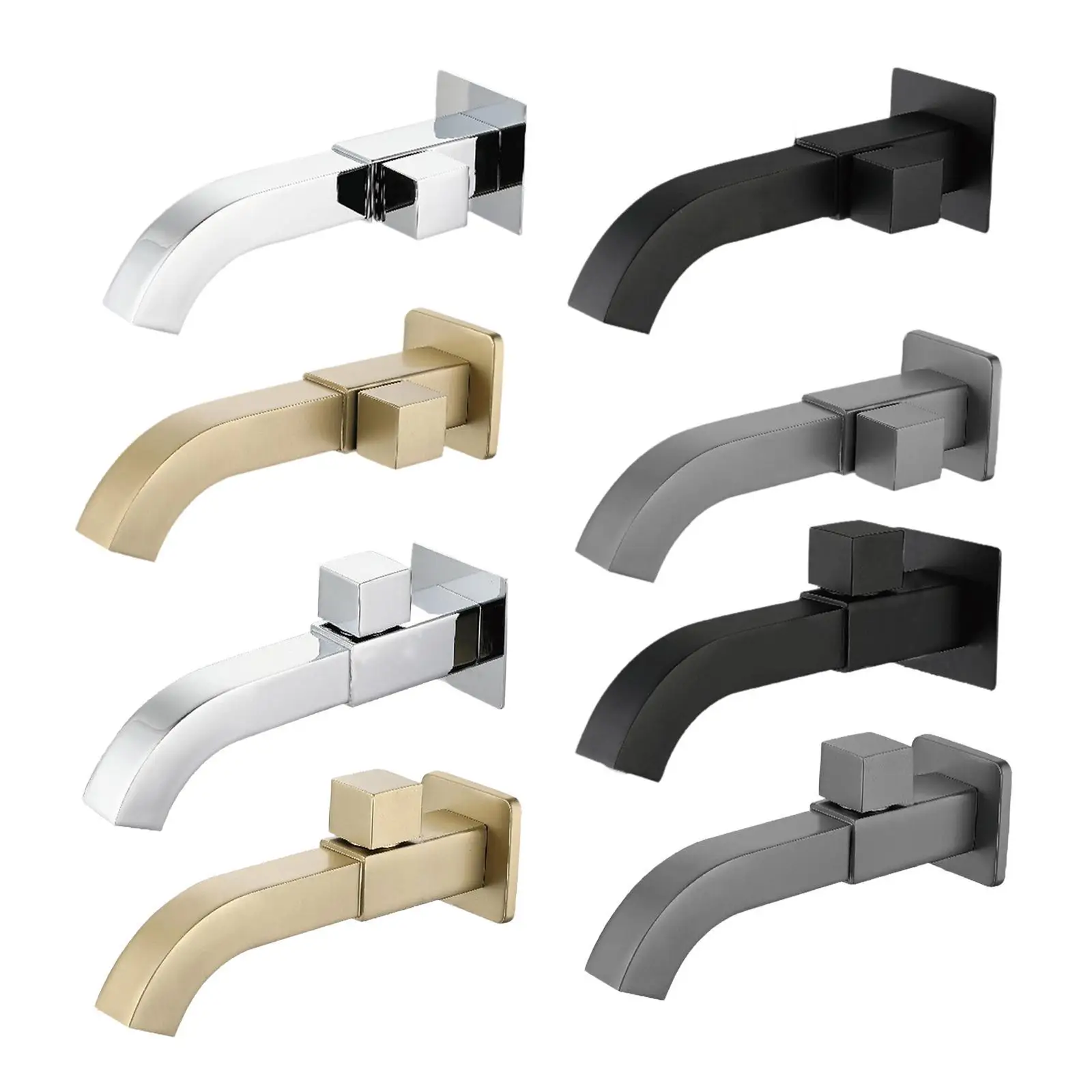 Wall-mounted Washbasin Sink Quick-open Faucet Extended All-copper Luxury Kitchen Hotel Bathroom Washroom