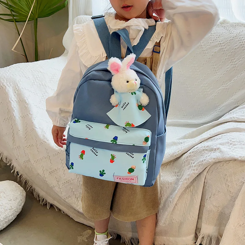 Sac à dos de dessin animé lapin pour filles, sacs à dos pour enfants, sacs d'école pour filles, mère, enfants, tout-petits