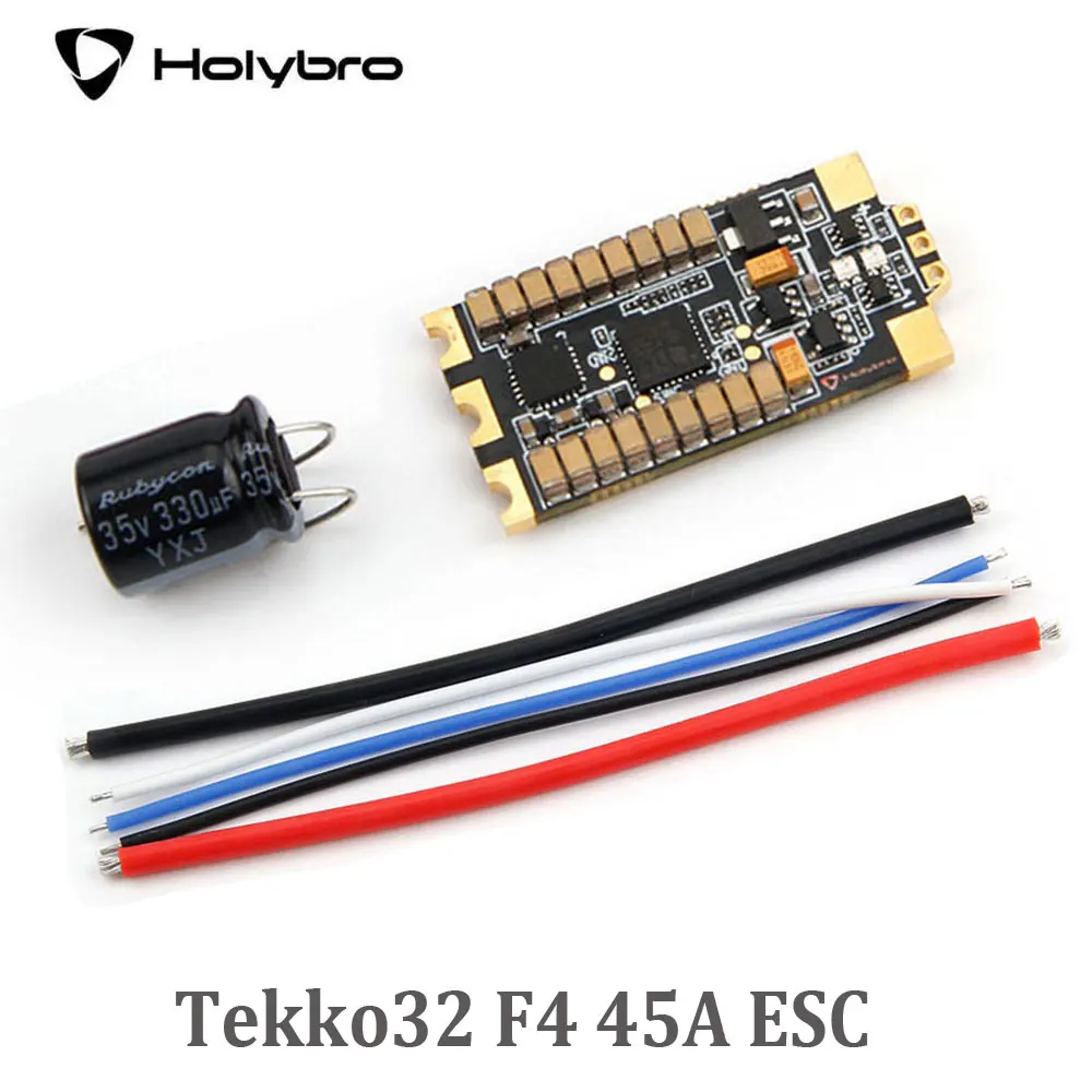 

Holybro Tekko32 F4 45A Brushless ESC BLHeli_32 Bit 2-6s Dshot1200 Compatible BetaflightF3/F4 Flight Controller for RC FPV Drone