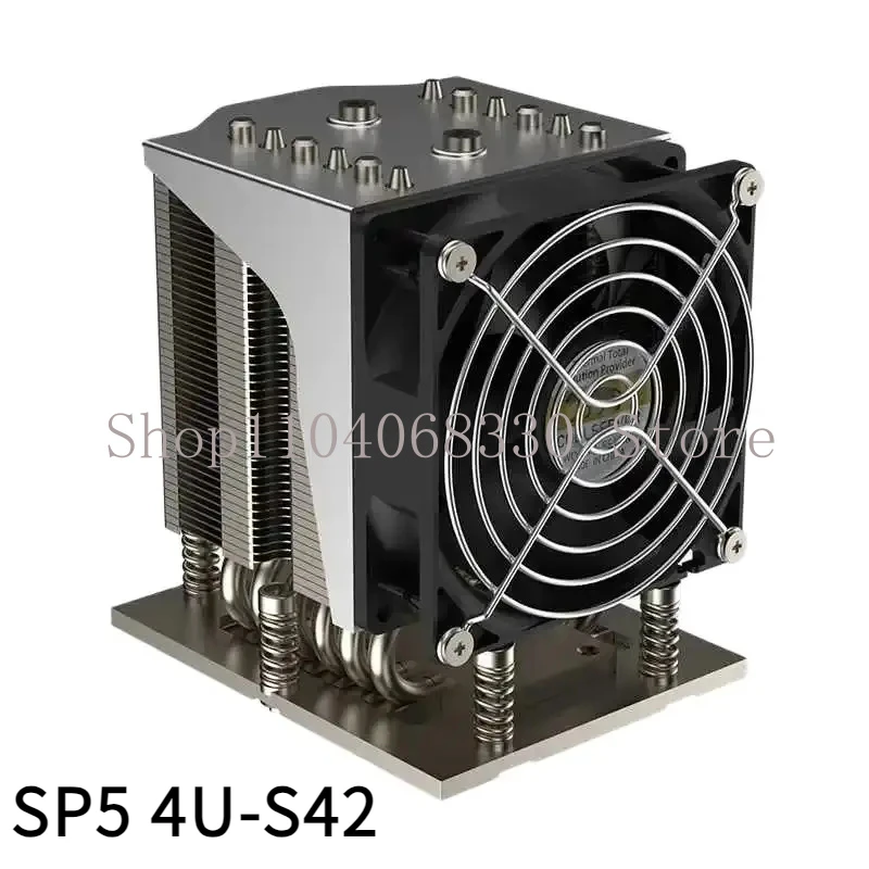 

NEW FOR COOLSERVER AMD SP5 4U-S42 6 Heat Pipes Server CPU Cooler Tower Type Radiator 4PIN PWM 1900-3800RPM Cooling Fan SP5 400W