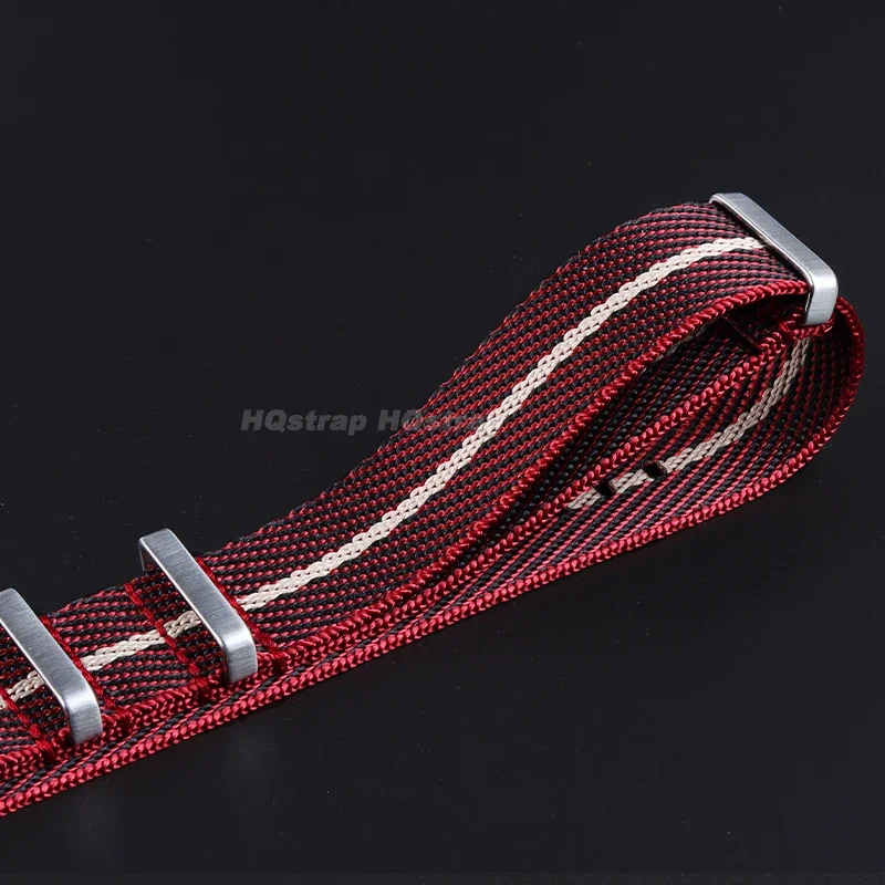 Correa de nailon de 18mm, 20mm y 22mm, correa de reloj de lona, pulsera deportiva suave y cómoda para correa de reloj de repuesto Universal Seiko