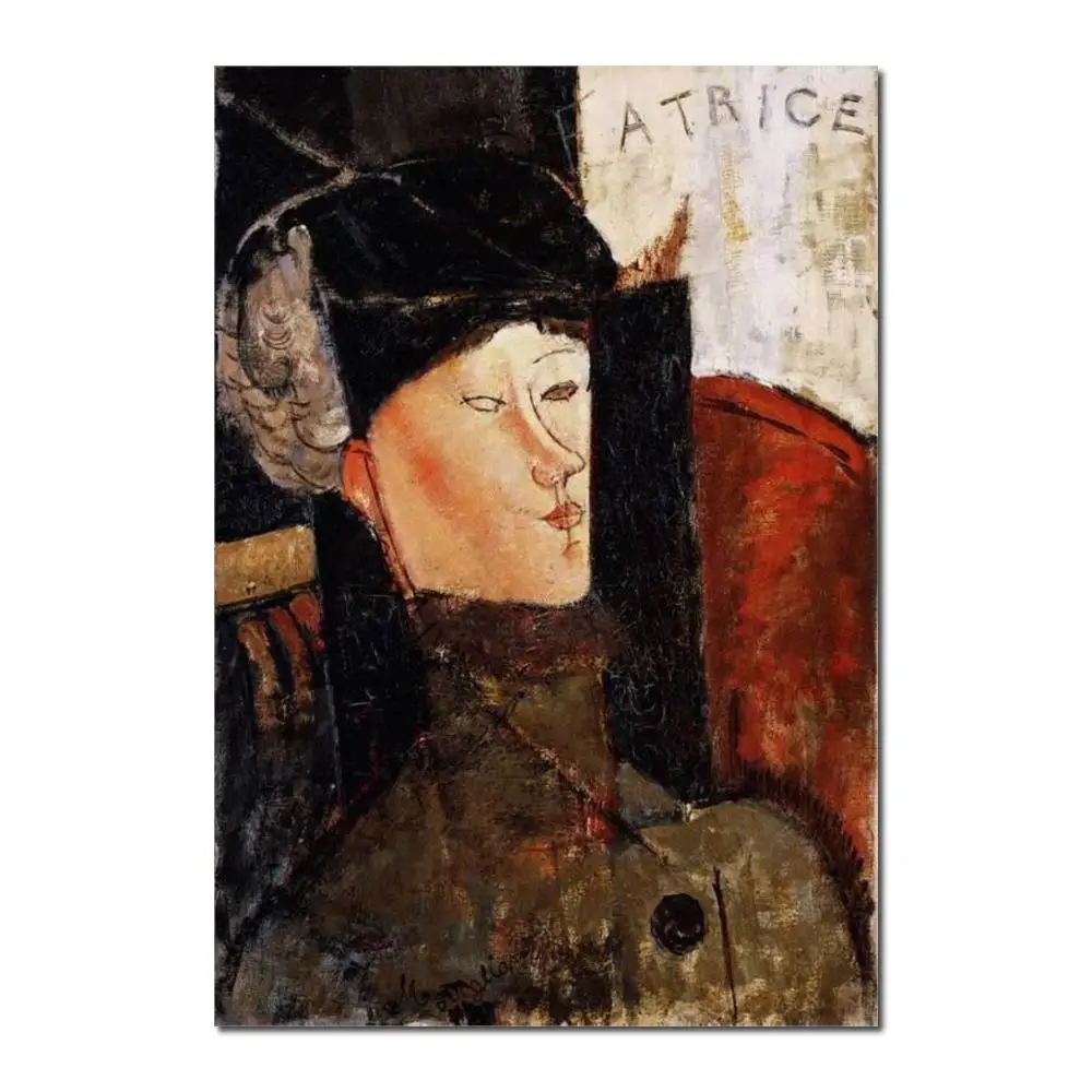 

Portrait of Beatrice Hastings 2 Paintings by Amedeo Modigliani modern art High quality Hand painted