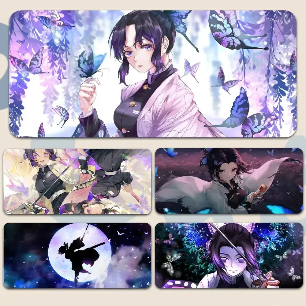 

Anime D-Demon Slayer Kochou Shinobu Mousepad Large Gaming Mouse Pad LockEdge Thickened Computer Keyboard Table Desk Mat