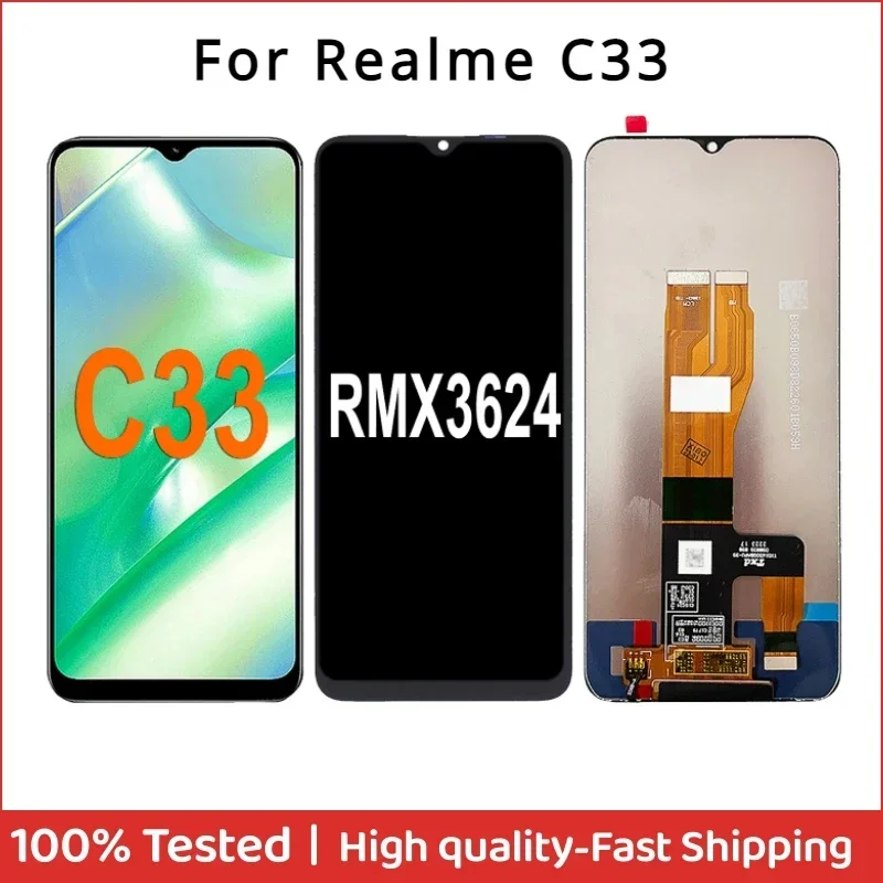 

6.5" IPS For OPPO Realme C33 RMX3624 LCD Display Touch Screen Digitizer Assembly Parts