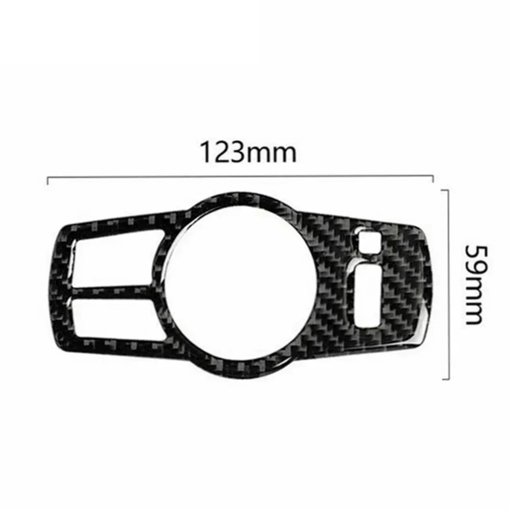 Car Headlight Switch Panel Cover Sticker Carbon Fiber Switch Panel Trim Accessories For BMW 5 Series F10 F07 F01 F25 F26 X3 X4 N