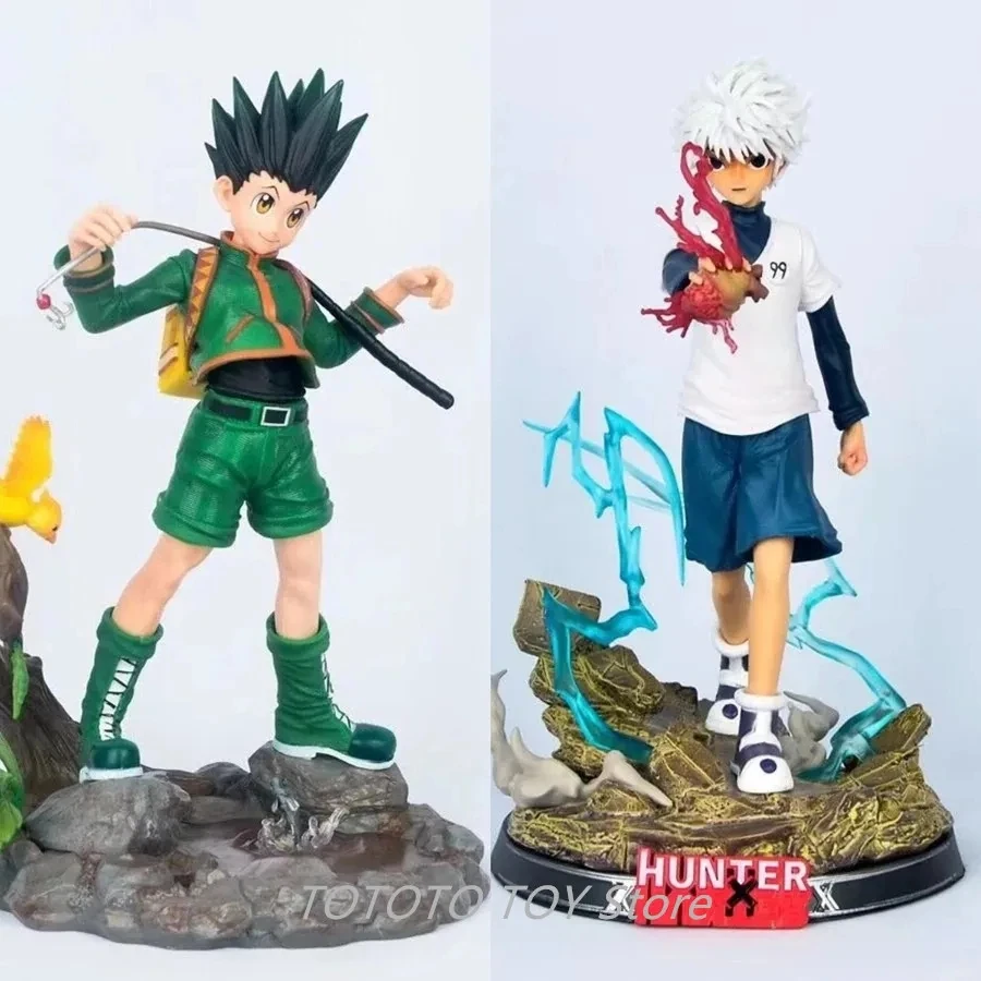 

Hunter X Hunter Anime Figure Gon Freecss Killua Zoldyck PVC Toy Action Figma Model Doll Juguetes Gift State Collection Figurals