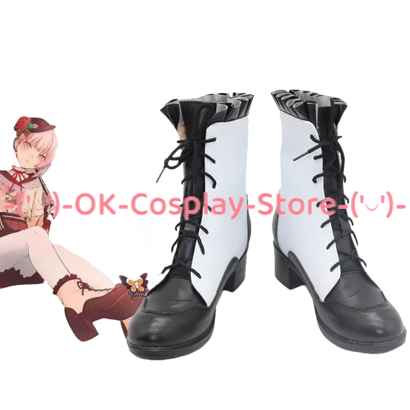 

Akiyama Mizuki Cosplay Shoes Halloween Carnival Boots PU Leather Shoes Game Project Sekai Cosplay Props Custom Made