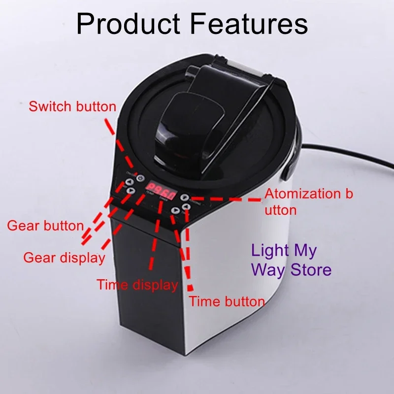 

Трехлитровая машина для фумигации большой емкости, домашние одиночные цифровые модели, коробка для сауны, ванны, паровая печь