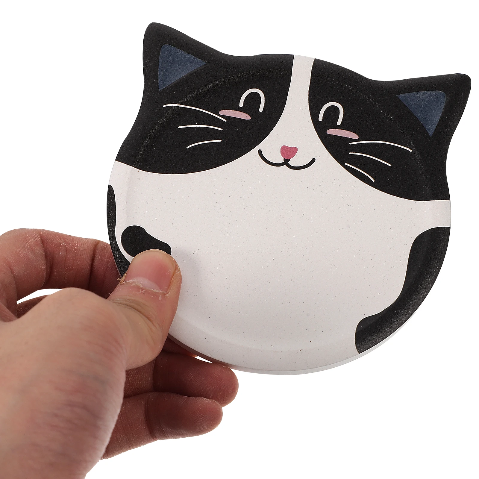 

6Pcs Cat Coasters Ceramic Cup Pads Heat Insulation Water Absorbing Non Slip Coasters for Coffee Table Kitchen Use
