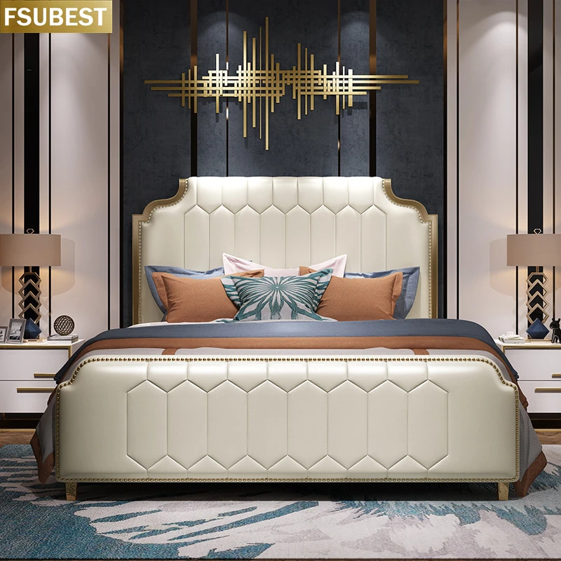 Luxury Bed Frame Lit Cama Yatak Letto Letti Bedden Bedroom Furniture Cadre De Twin Casal Matrimoniale Double King 2 Personnes