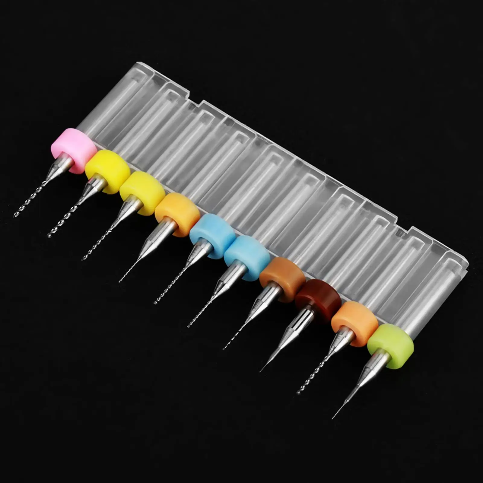 10pcs Mini Drill Bit Set 0.3mm to 1.2mm Tungsten Steel Micro Drill Bits for PCB Circuit Board Machine