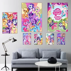 M-My Cartoon Little P-Pony Poster Home Room Decor Aesthetic Art Wall Painting Stickers