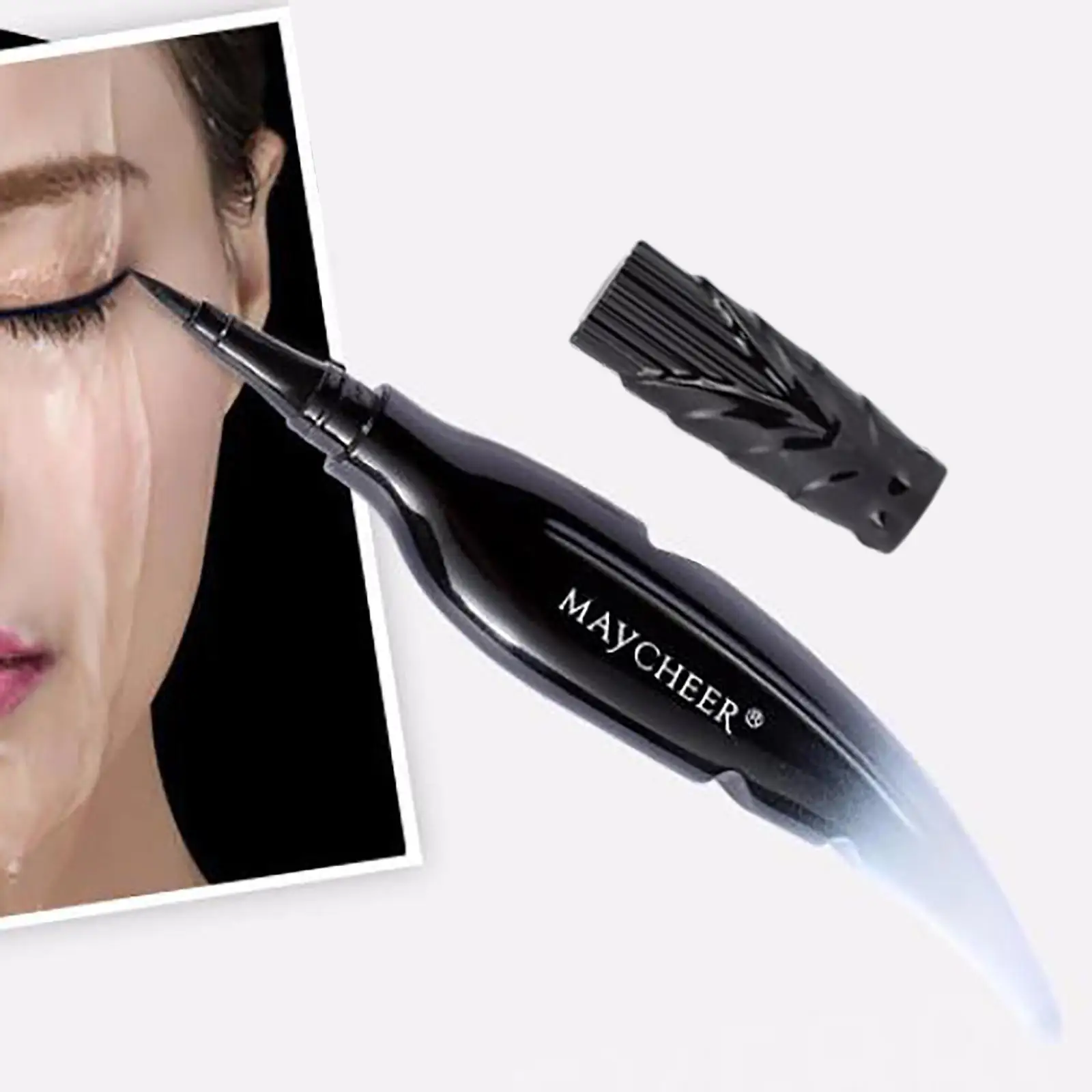 Liner Thin Tips Waterproof Black Sweat-Proof Winged Liquid Pencil for Eye Makeup Eyebrow Filling Parties Professionals