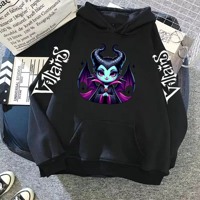 Disney Villains Maleficent Stitch HoodieY2k Clothes Long Sleeve Woman Clothing Hoodies Sweatshirt Women Harajuku Y2k Hoodies