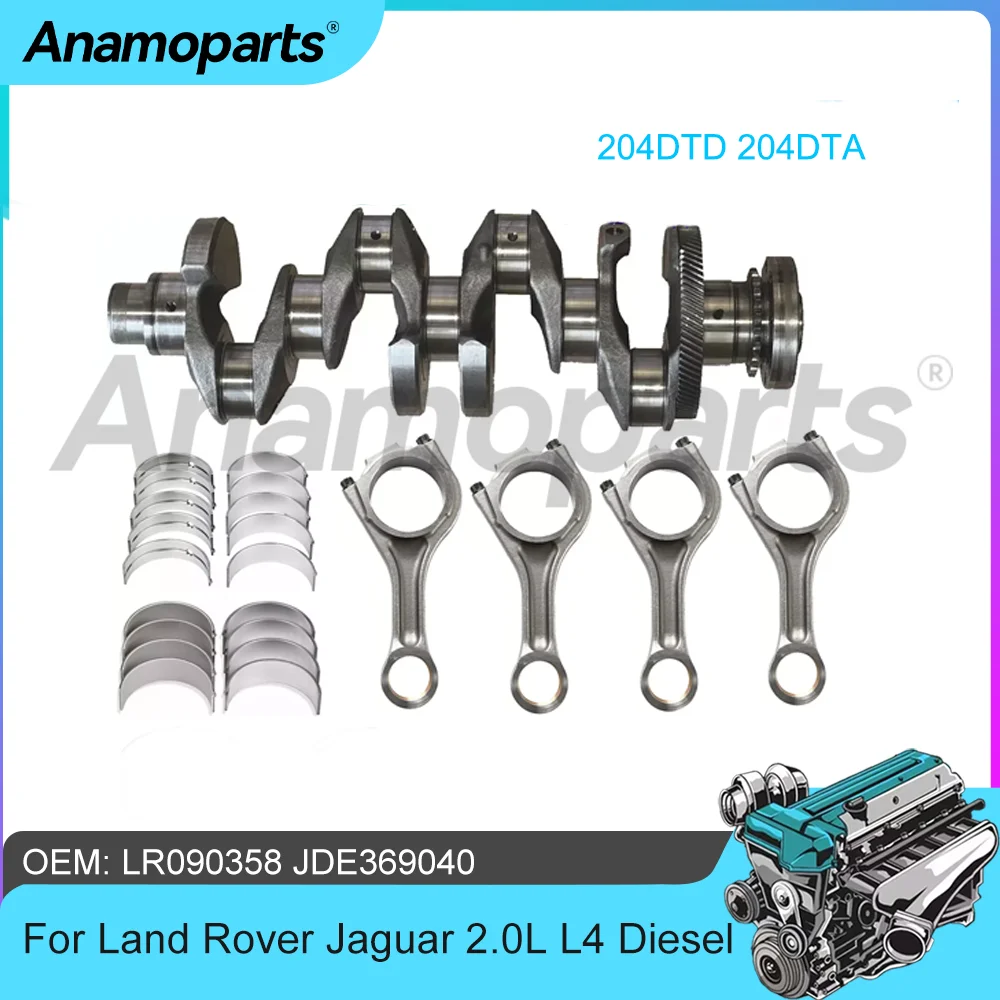 

Engine Crankshaft Main & Con Rod Bearing Kit Connecting Rod Fit 2.0 L L4 Diesel 204DTD 204DTA For Land Rover Jaguar F-PACE 2.0L