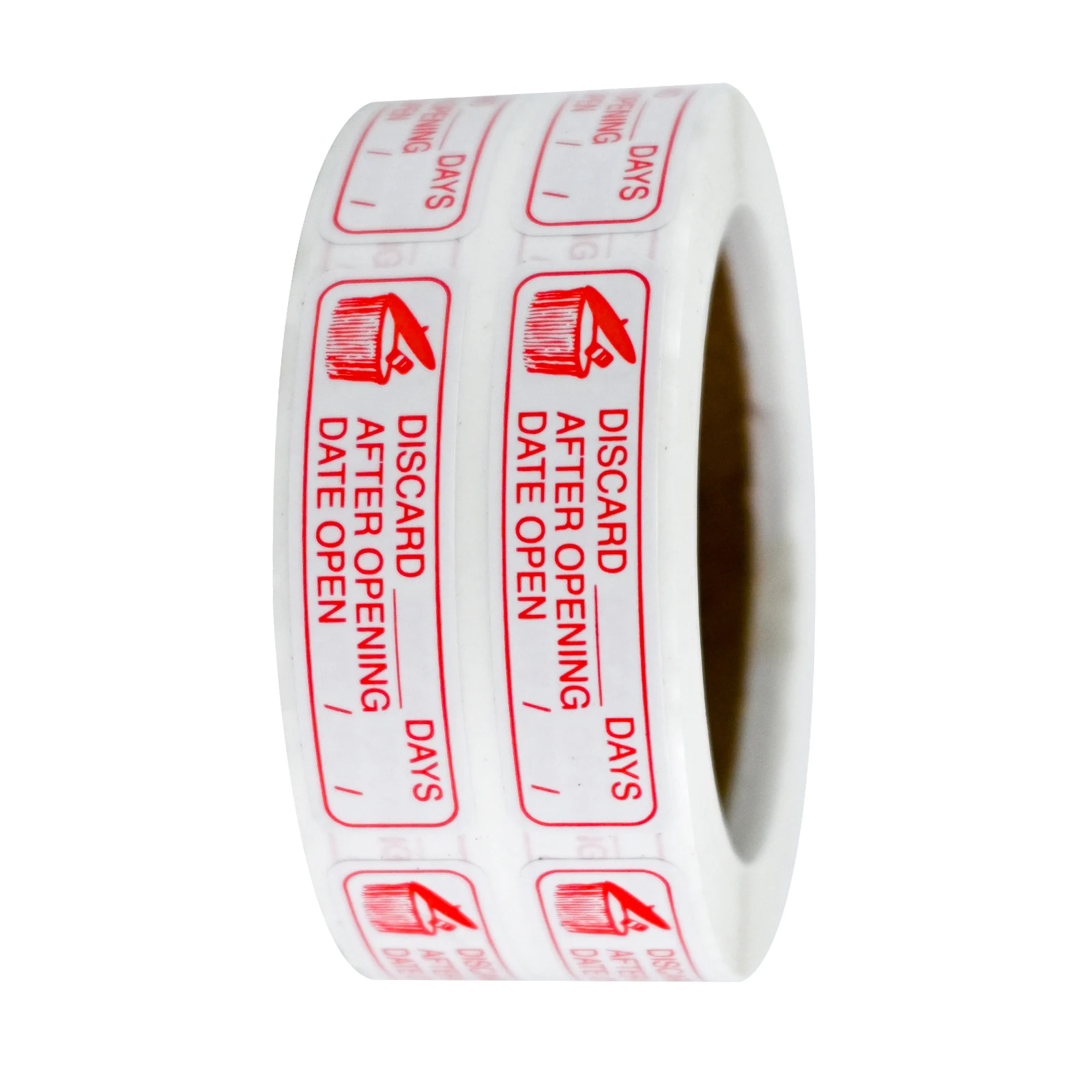 500Pcs 0.4*1.5in Open Date Number of Days Use Marking Adhesive Labels Stickers Waterproof Prank Marking Decorative Label Stickers