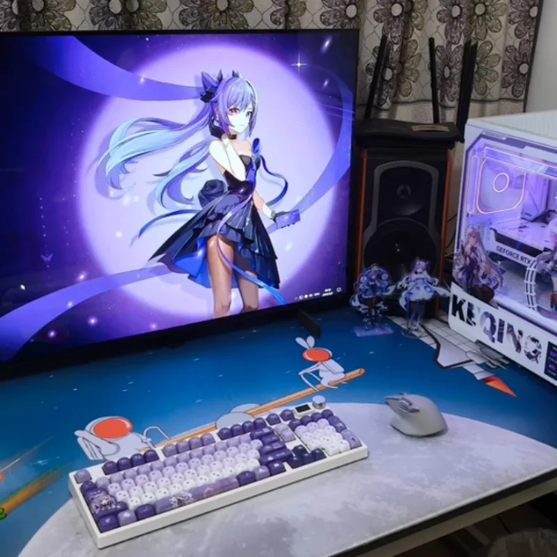 Genshin Impact Keycaps Furina de Fontaine MOA Profile PBT material Keyboard Peripheral Caps For DIY Custom Typing Peripheral